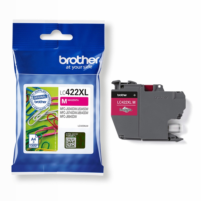 Cartuccia d'inchiostro magenta Brother LC422XLM