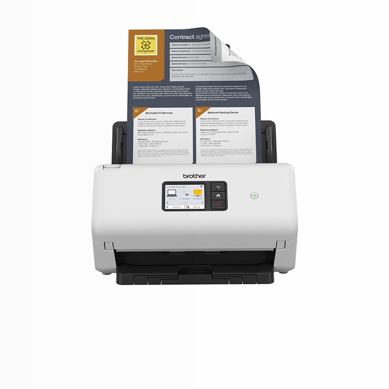 Scanner ADS4500W - Connettività Cablata e Wireless
