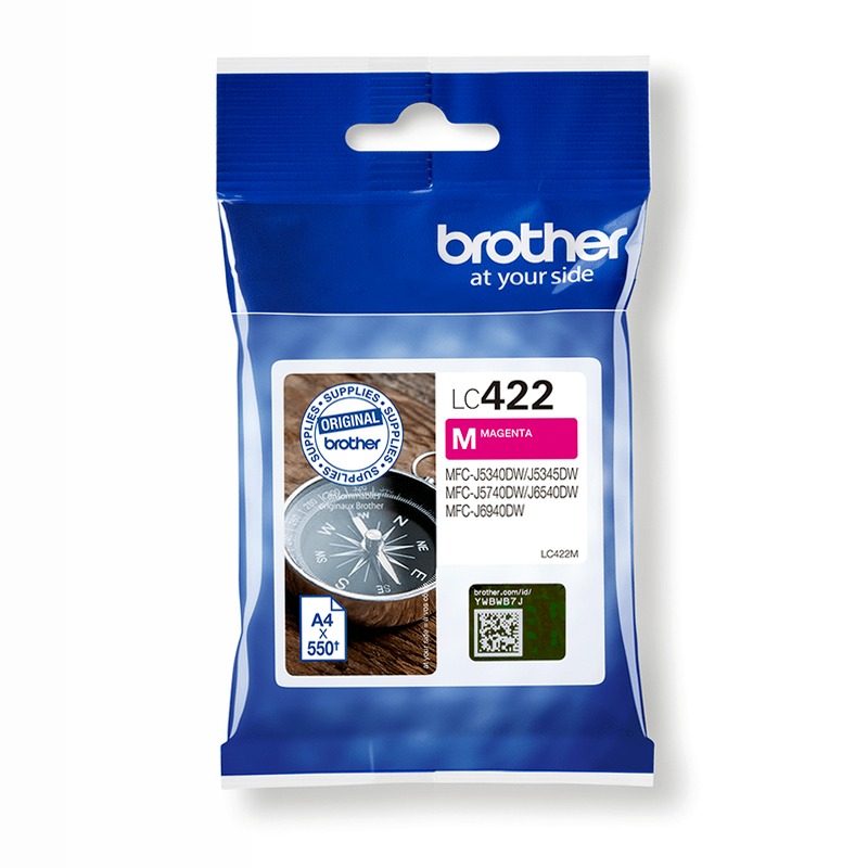 Cartuccia d'inchiostro magenta Brother LC422M