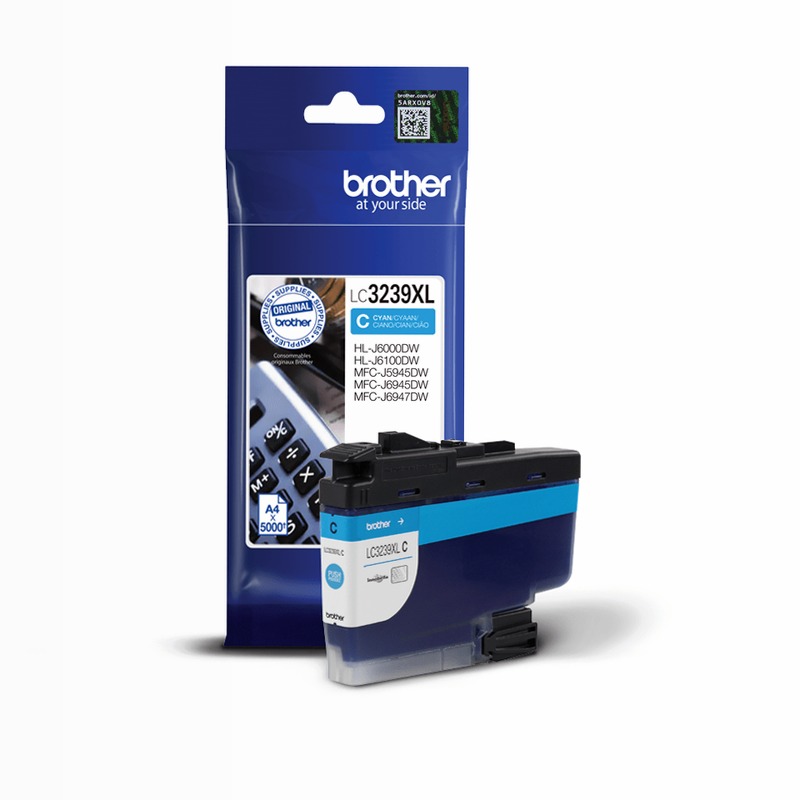 Cartuccia Inchiostro Ciano Originale Brother LC3239XLC