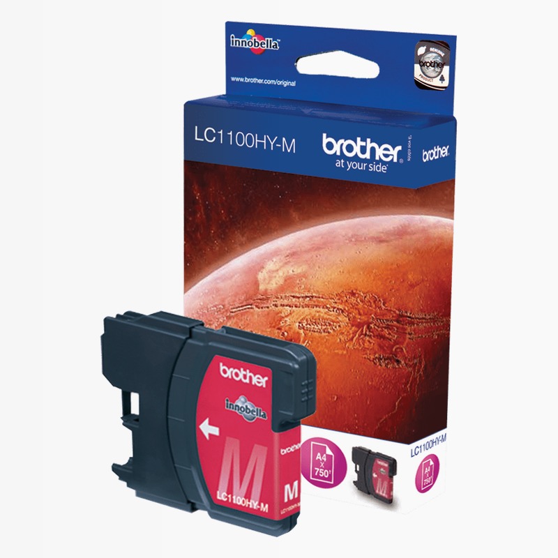 Cartuccia inchiostro magenta Brother LC-1100HYM
