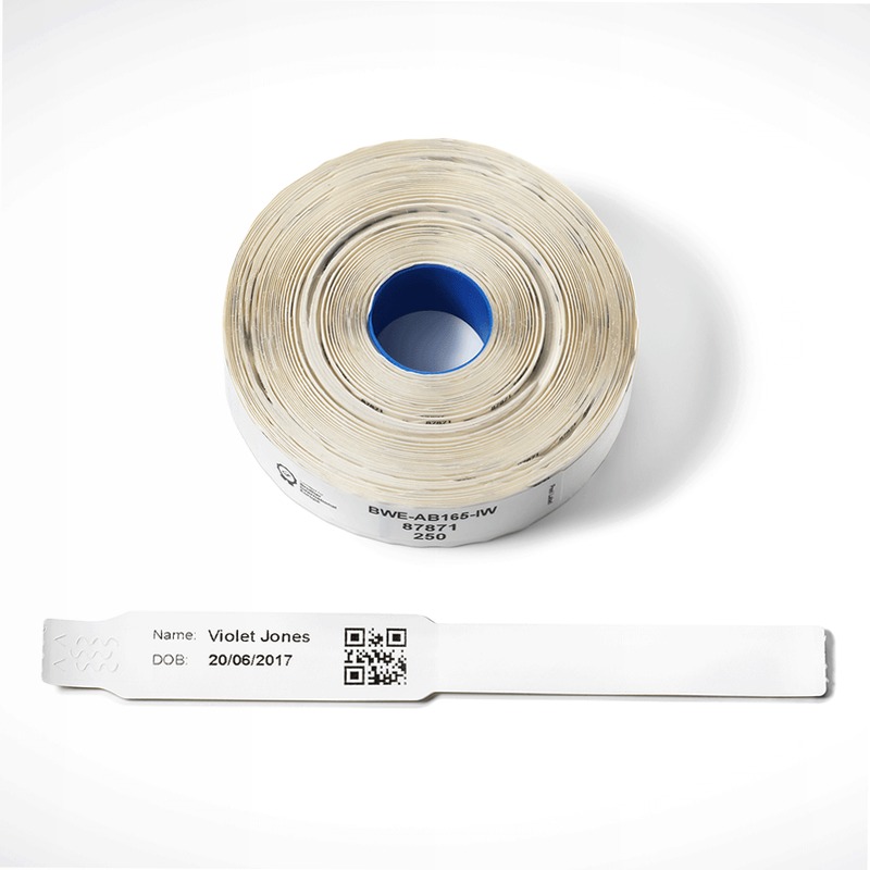 BWEAB165IW - Braccialetti per Identificazione Neonati