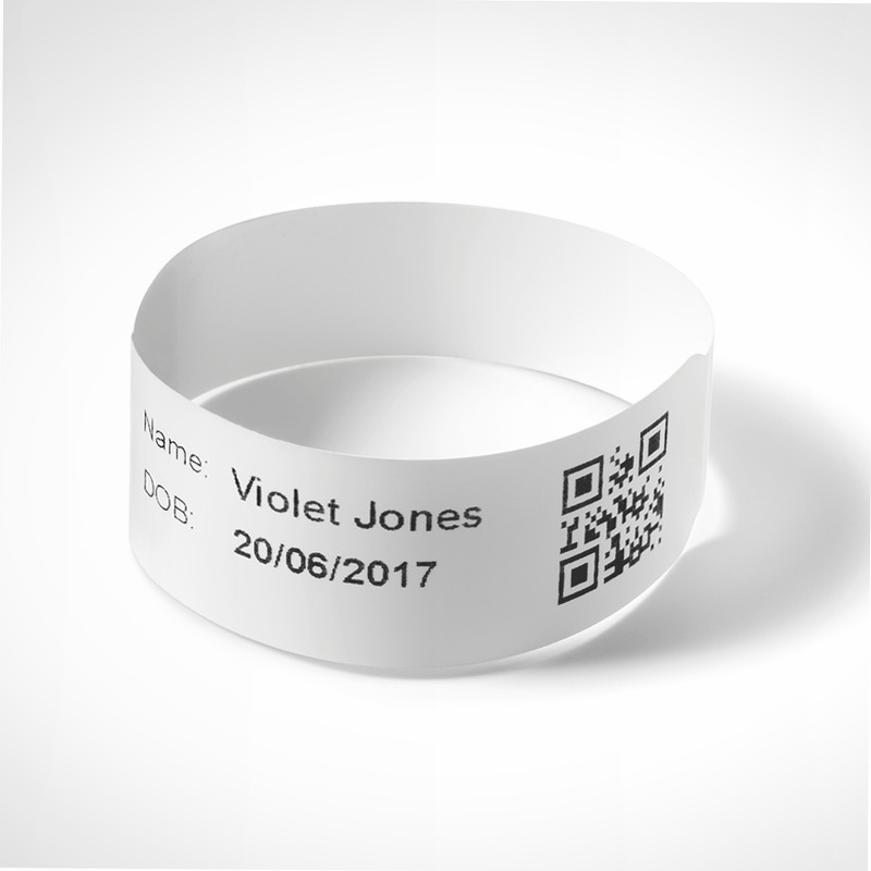 BWEAB165IW - Braccialetti per Identificazione Neonati