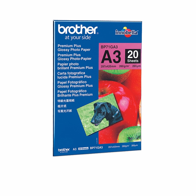 Carta fotografica patinata Brother BP-71GA3