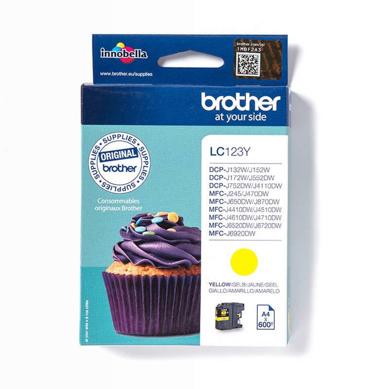 Cartuccia inchiostro giallo Brother LC123Y