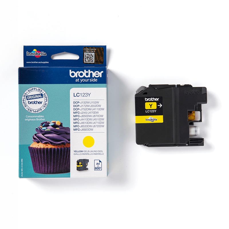 Cartuccia inchiostro giallo Brother LC123Y
