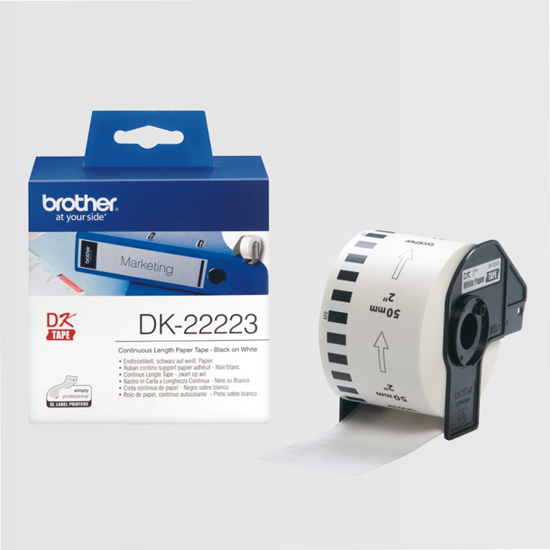 Etichette nero su bianco DK-22223
