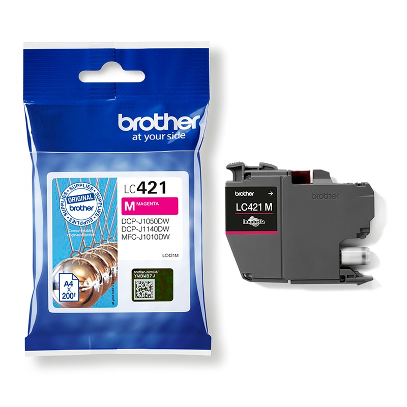 Cartuccia inchiostro magenta Brother LC421M