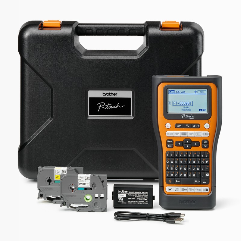 PTE560BTVP: Etichettatrice Elettrica con Display Retroilluminato Bluetooth