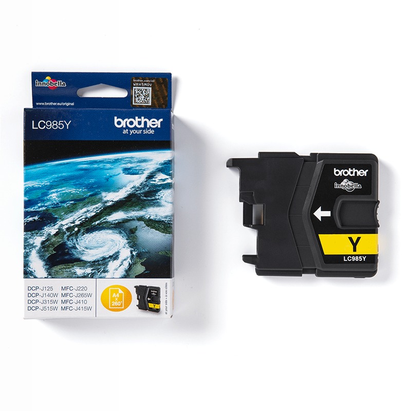 Cartuccia inchiostro giallo Brother LC985Y