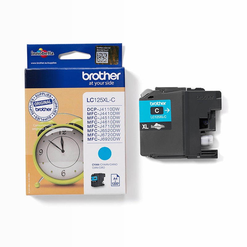 Cartuccia di Inchiostro Ciano Original Brother LC125XLC