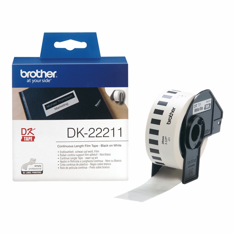 Etichette nero su bianco DK-22211