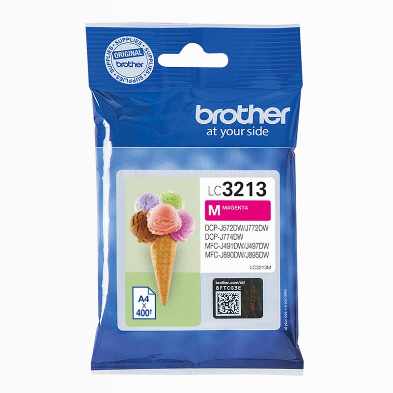 Cartuccia inchiostro magenta Brother LC3213M
