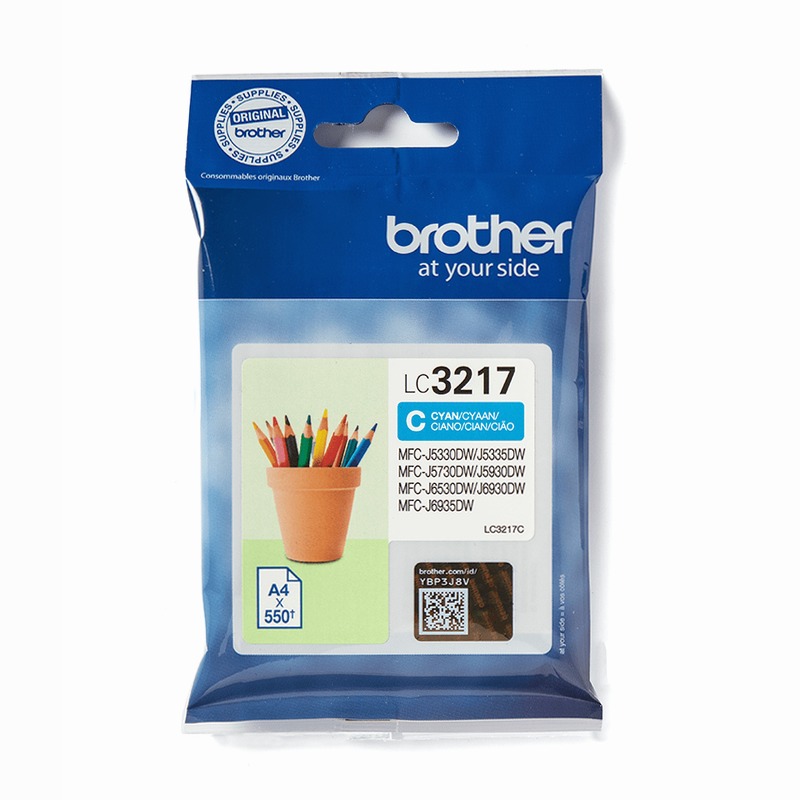 Cartuccia inchiostro ciano Brother LC3217C