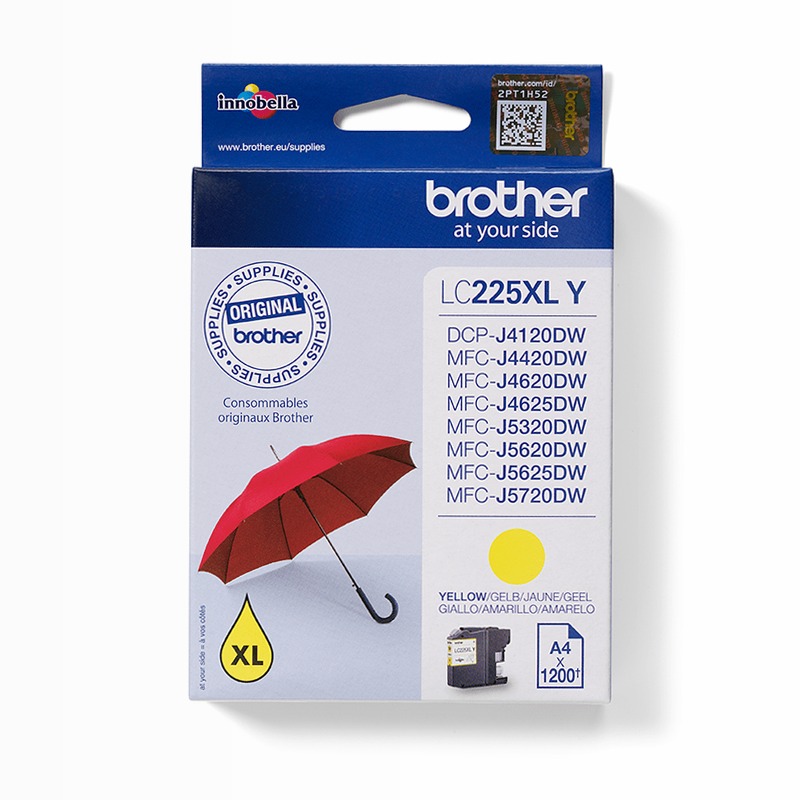 Cartuccia d'inchiostro giallo Brother LC225XLY
