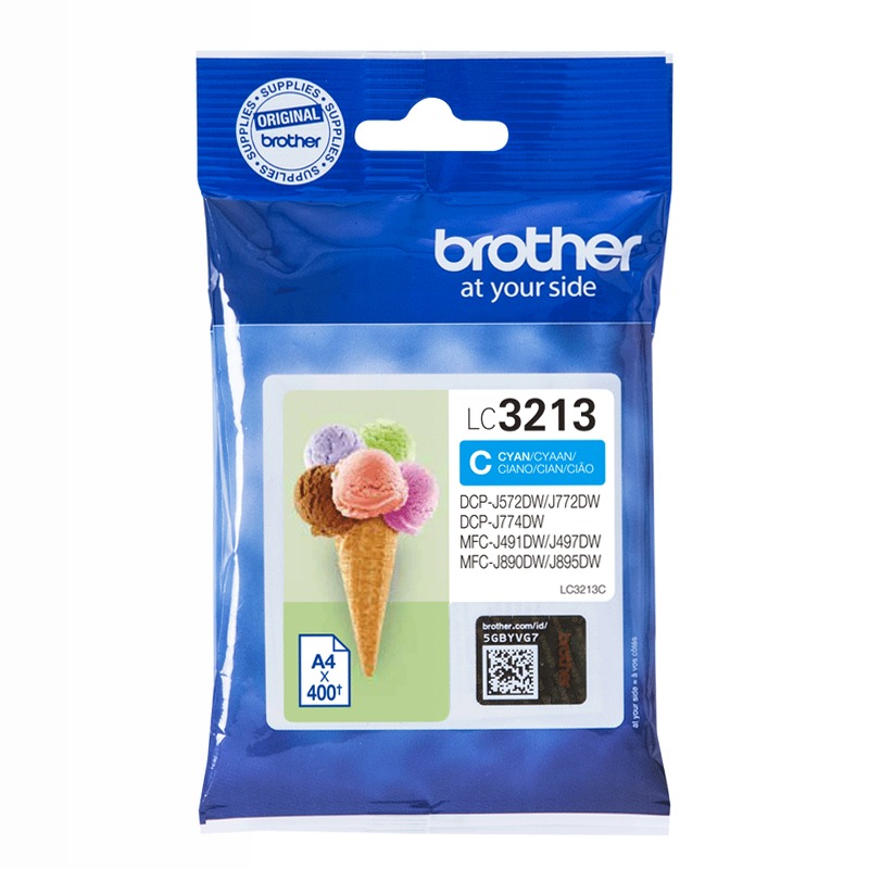 Cartuccia inchiostro ciano Brother LC3213C