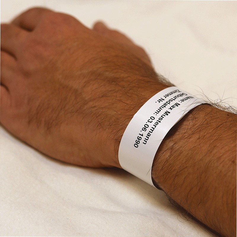BWEAB279PW - Braccialetti per Identificazione Pazienti