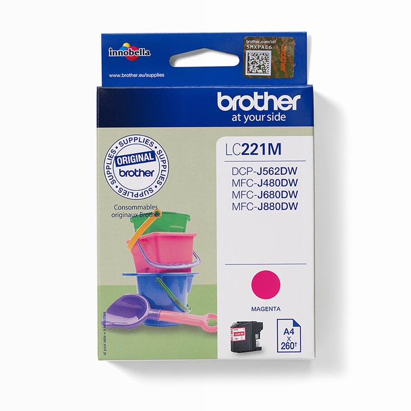 Cartuccia d'inchiostro magenta Brother LC221M