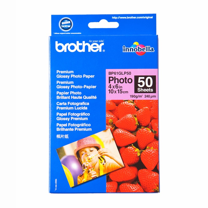Carta fotografica patinata Brother BP-61GLP50
