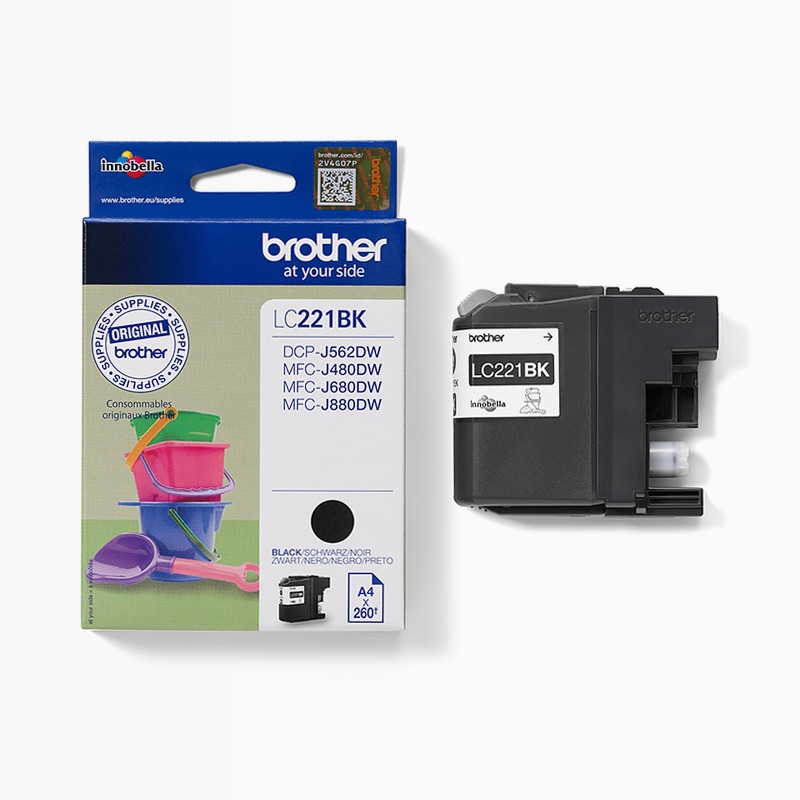 Cartuccia d'inchiostro nero Brother LC221BK