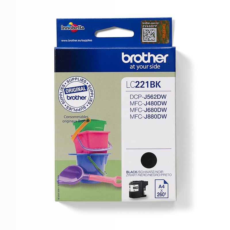 Cartuccia d'inchiostro nero Brother LC221BK