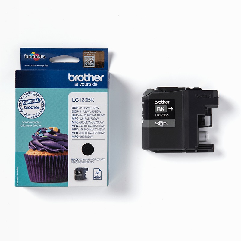 LC123BK - Cartuccia Inchiostro Nero Originale per Brother