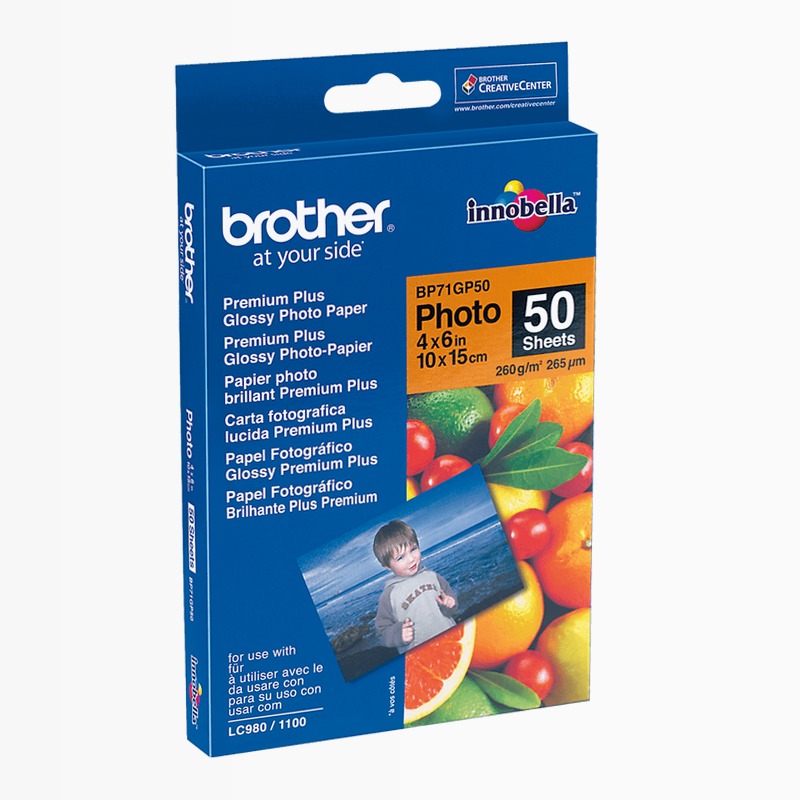 Carta fotografica patinata A6 Brother BP71GP50