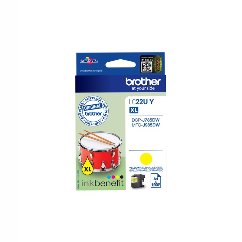 Cartuccia inchiostro giallo LC22UY Brother