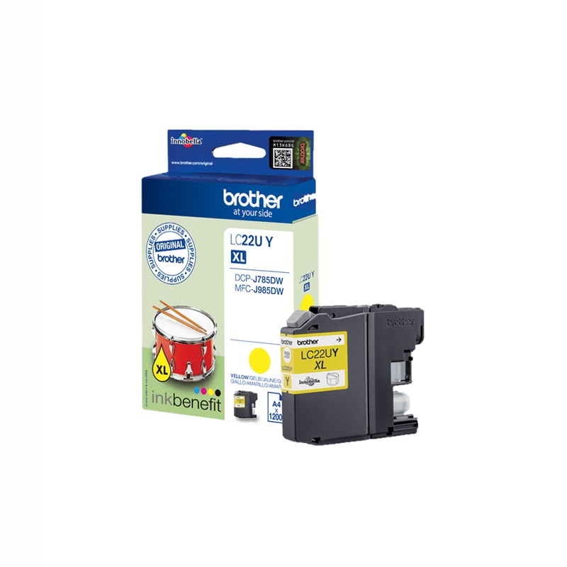 Cartuccia inchiostro giallo LC22UY Brother