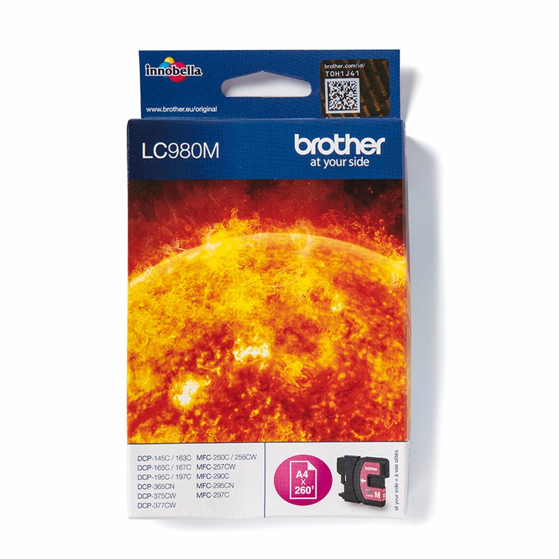 Cartuccia inchiostro magenta Brother LC980M