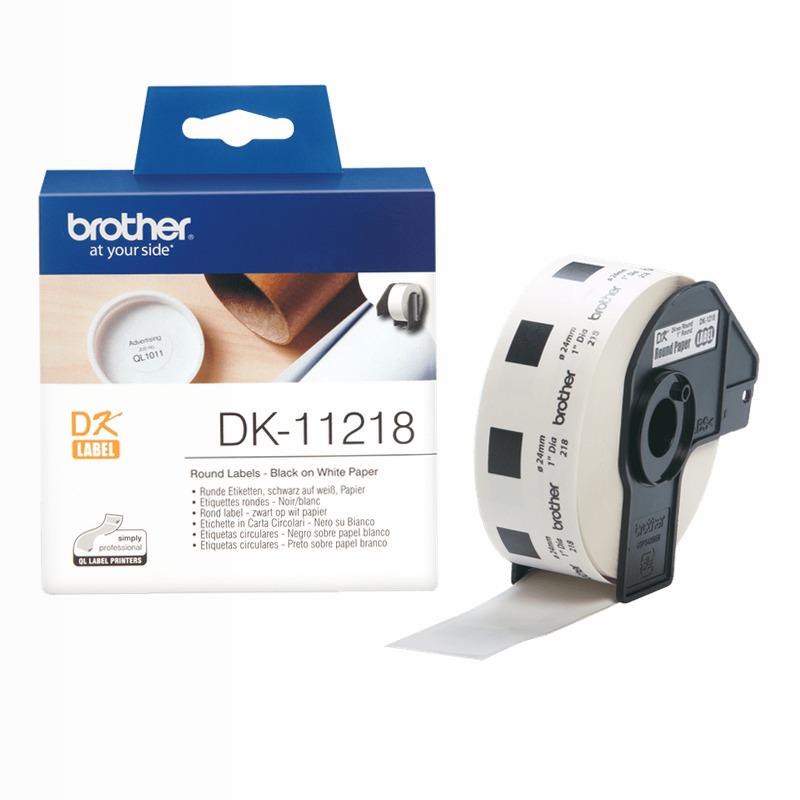Etichette nero su bianco DK-11218 Brother