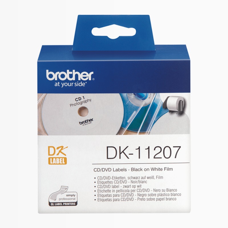 Etichette nero su bianco DK-11207