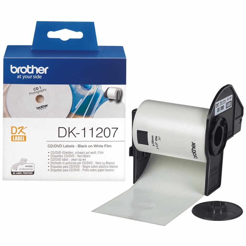 Etichette nero su bianco DK-11207