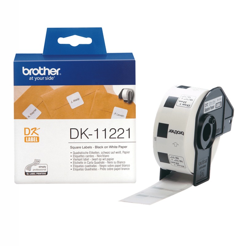 Etichette quadrate DK11221 per stampanti Brother QL