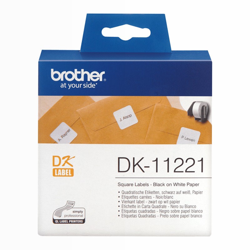 Etichette quadrate DK11221 per stampanti Brother QL