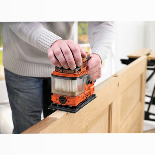 Levigatrice orbitale DUOSAND™ 270W da 1/3 di foglio in valigetta con accessori