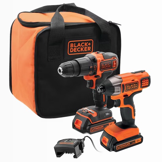 Trapano a percussione e avvitatore a impulsi 18 V Black+Decker