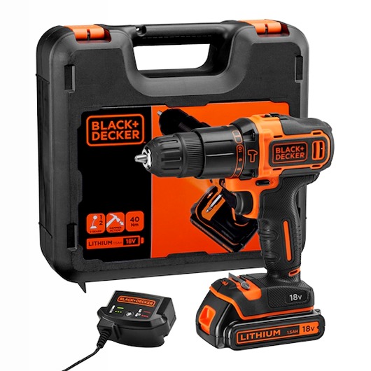 18V 2 Gear Hammer Drill con Batteria 2.0Ah