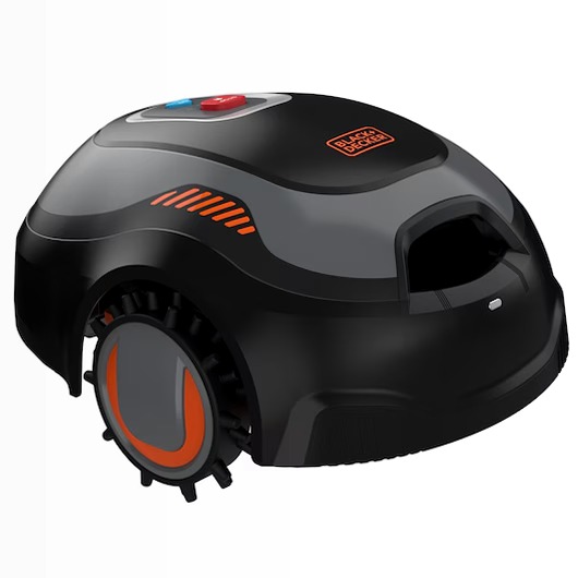 Robot rasaerba con sistema automatico di pulitura
