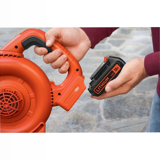 Soffiatore 18V Litio 2.0Ah - BLACK+DECKER