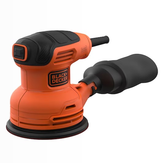 Levigatrice elettrica (200W) multifunzione 4 in 1 con 2 basi orbitali, accessorio per levigatura a dito e fogli abrasivi | BLACK+DECKER