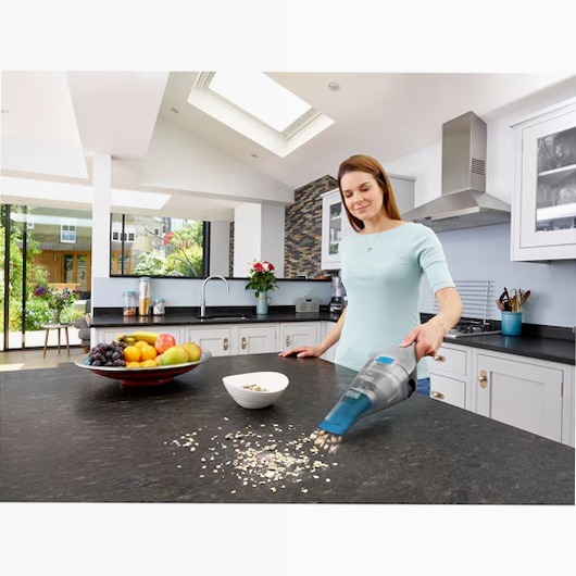 7.2V Lithium-ion Cordless Dustbuster® Hand Vacuum + Accessories 7.2lt Nero