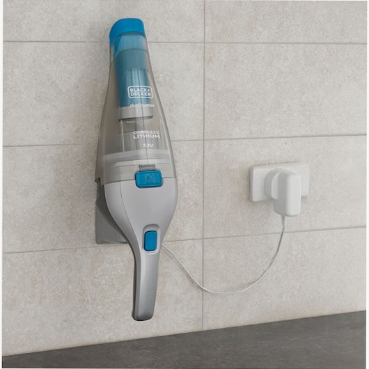 7.2V Lithium-ion Cordless Dustbuster® Hand Vacuum + Accessories 7.2lt Nero