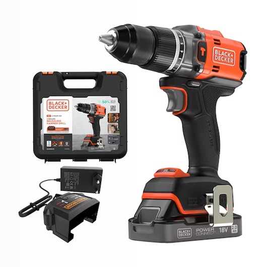 Trapano avvitatore BRUSHLESS 18V 2.0 Ah