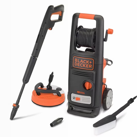 1900W Idropulitrice ad alta pressione con Patio Cleaner Deluxe e spazzola fissa | BLACK+DECKERBack ButtonSearch IconFilter Icon