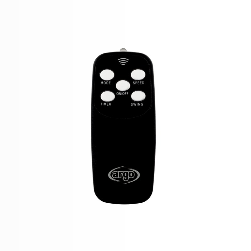 Argo Standy EVO Black - Ventilatore Minimalista
