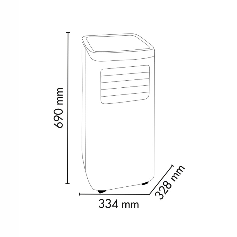 Argentine 8000 BTU/H - Climatizzatore Compact