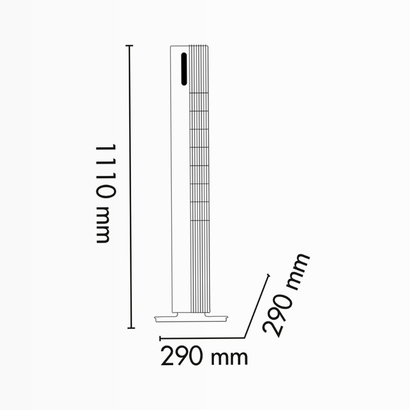 Argo Pury Tower: Ventilatore Design Moderno