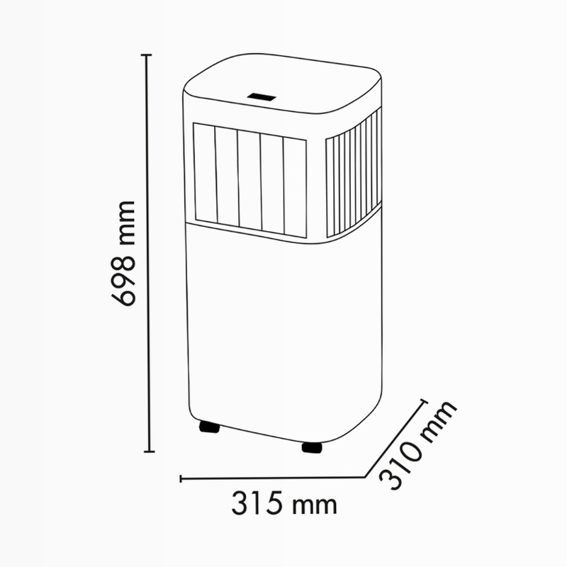 Argo Lari Art 8000 BTU/H - Climatizzatore Raffinato