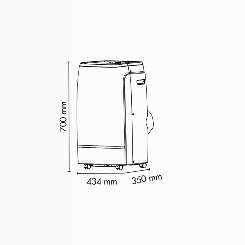 Argo Hermes Plus 13000 BTU/H - Climatizzatore Elegante